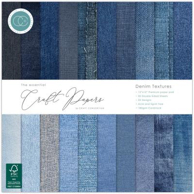 Craft Consortium Essential Paper Pad - Denim Textures