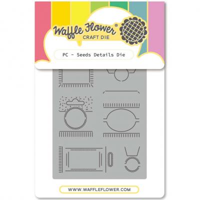 Waffle Flower Cutting Dies - Postage Collage - Seeds Details
