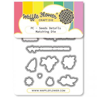 Waffle Flower Cutting Dies - Postage Collage - Seeds Details