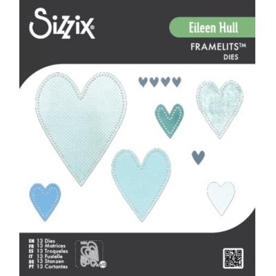 Sizzix Eileen Hull Die Set - Stitched Hearts
