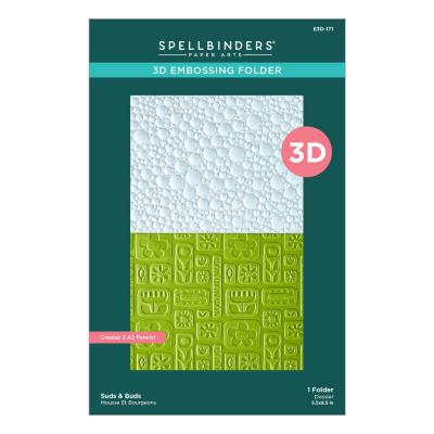 Spellbinders Shiny New Day 3D Embossing Folder -  Suds & Buds