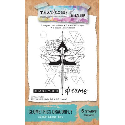 TEXT(ures) Dragonfly Dreams Stempel - Geometrics Dragonfly