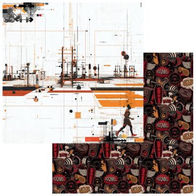 49 And Market Level Up Designpapier - Gym