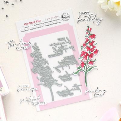 Pinkfresh Studio Sunlit Manor Press Plate - Cardinal Kiss