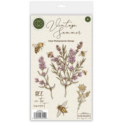 Craft Consortium Vintage Summer Stempel - Bee & Lavender