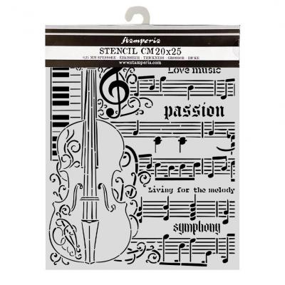 Stamperia Symphony Stencil - Violin