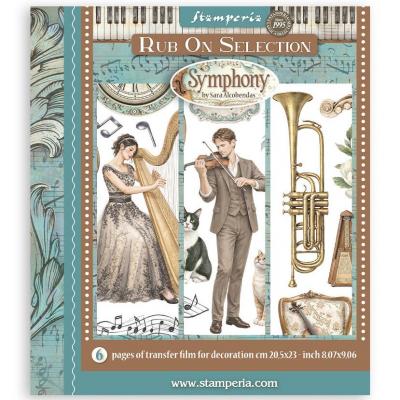 Stamperia Symphony - Rub-On Selection