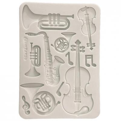 Stamperia Symphony Silicon Mould - Musical Instruments