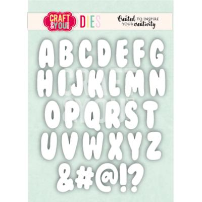 Craft & You Design Fun By The Sea Dies - Bubble Alphabet