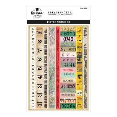 Spellbinders Turn The Page - Book 10 Borders & Labels Stickers