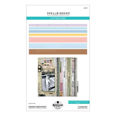 Spellbinders Turn The Page Etched Dies - Keepsake Capsule Borders