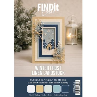 Find It Linen Cardstock - Winter Frost