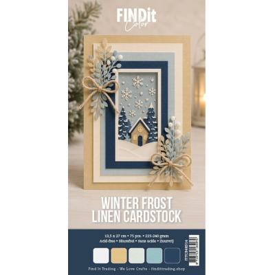 Find It Linen Cardstock - Winter Frost