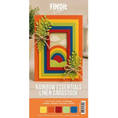 Find It Linen Cardstock - Rainbow Essentials