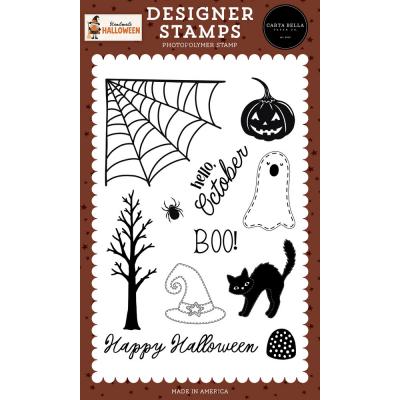 Carta Bella Handmade Halloween Stempel - Corner Spider Web
