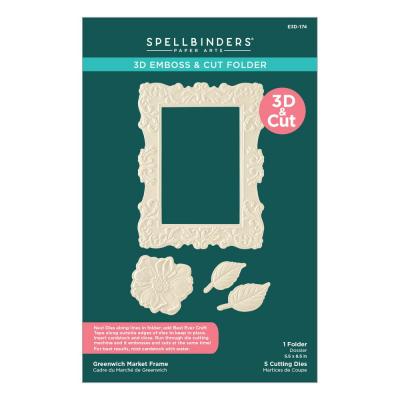 Spellbinders 3D Emboss & Cut Folder - Greenwich Market Frame