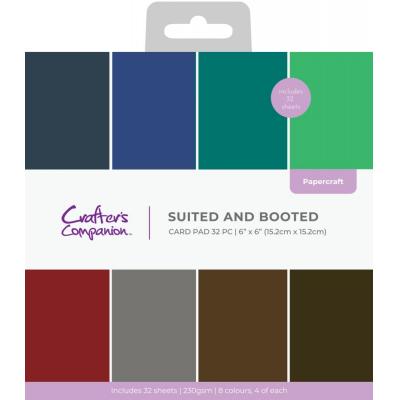 Crafter's Companion Dressed Up Gents - Card Pad Suited And Booted