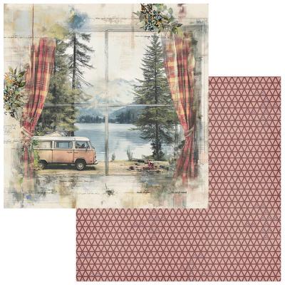 49 And Market Campfire Memories Designpapier - Camper Van