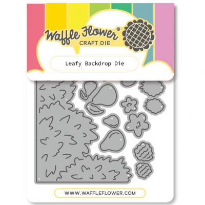 Waffle Flower Dies - Leafy Backdrop