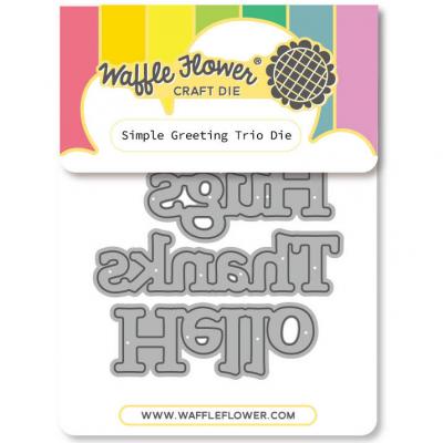 Waffle Flower Dies - Simple Greetings Trio