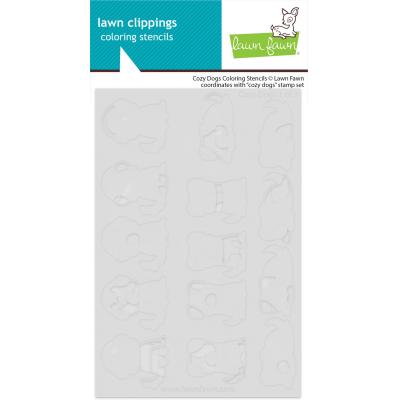 Lawn Fawn Coloring Stencils - Cozy Dogs