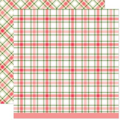 Lawn Fawn Let It Shine Holiday Plaids Designpaper - Ginger Snap