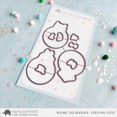 Mama Elephant Creative Cuts - Round Tag Buddies