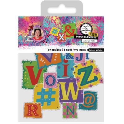 StudioLight Art By Marlene  Luxury Paper Elements - Colored Alphabet