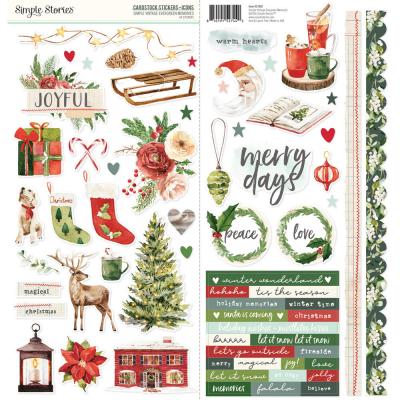Simple Stories Simple Vintage Evergreen Memories - Cardstock Stickers Icons