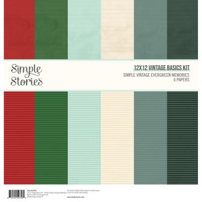 Simple Stories Simple Vintage Evergreen Memories - Vintage Basics Kit