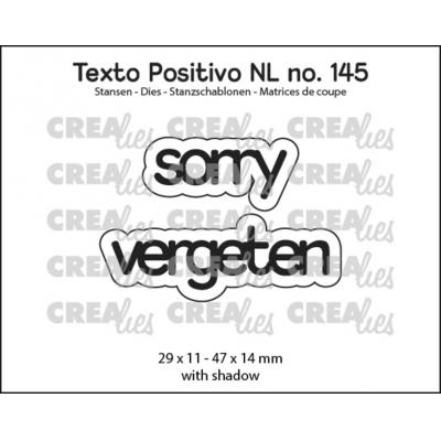 Crealies Cutting Dies - Sorry Vergeten (NL)