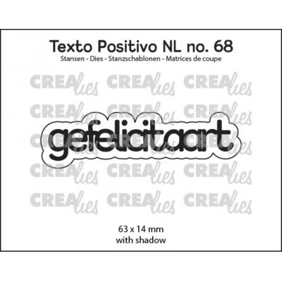 Crealies Cutting Dies - Gefelicitaart (NL)