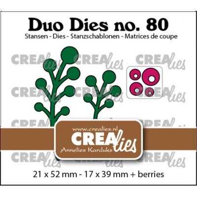 Crealies Duo Dies - Berry Branches
