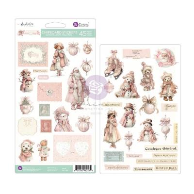 Prima Marketing Christmas Blush - Chipboard Stickers