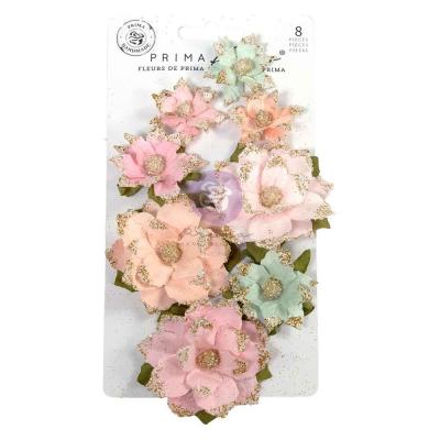 Prima Marketing Christmas Blush Flowers - Warm & Cozy