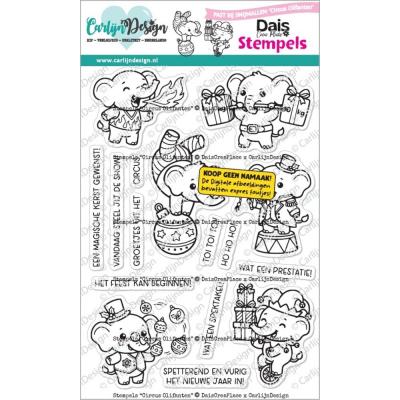 CarlijnDesign Stempel - Circus Olifanten (NL)