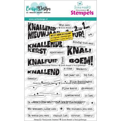 CarlijnDesign Stempel - Knallende Teksten (NL)