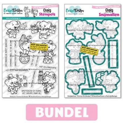 CarlijnDesign Stamp & Dies - Circus Olifanten