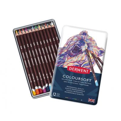 Derwent Coloursoft Pencil - Tin Of 12 Pencils