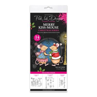 Katy Sue Designs Pink Ink Designs Stempel - Merry Kiss-Mouse