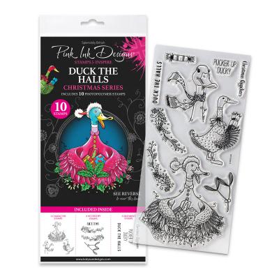 Katy Sue Designs Pink Ink Designs Stempel - Duck The Halls