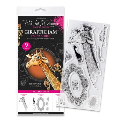 Katy Sue Designs Pink Ink Designs Stempel - Giraffic Jam Giraffe