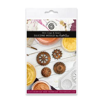 Katy Sue Designs Cosmic Shimmer Silicone Mould - Mini Cogs And Gears