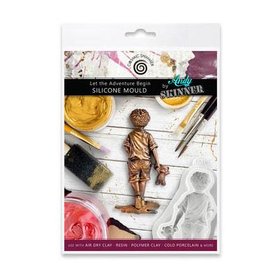 Katy Sue Designs Andy Skinner Cosmic Shimmer Silicone Mould - Let The Adventure Begin