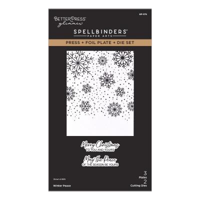 Spellbinders Create Your Way Everyday Press Plates & Die - Winter Peace