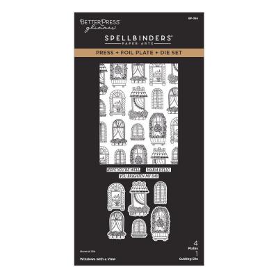 Spellbinders Create Your Way Everyday Press Plates & Die - Windows With A View