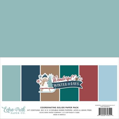 Echo Park Wonderful Winter Days - Coordination Solids