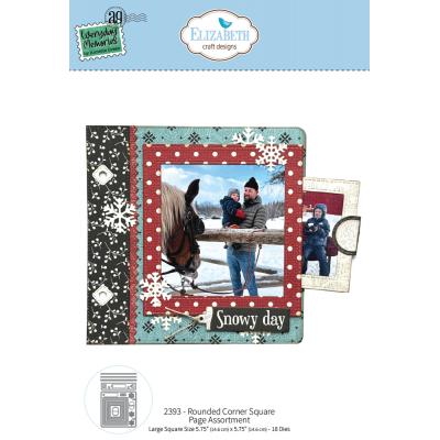 Elizabeth Craft Designs Comfy Cozy Die - Rounded Corner Square Page Assortment