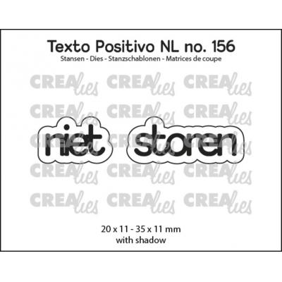 Crealies Texto Positivo Dies - Niet Storen (NL)