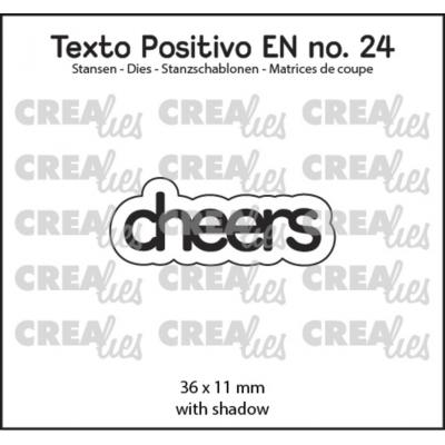 Crealies Texto Positivo Dies - Cheers